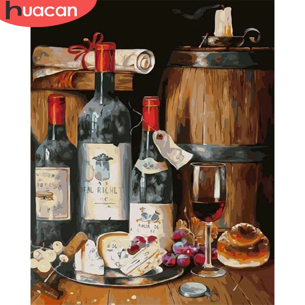 HUACAN живопись по номеру рисование на холсте Ручная роспись искусство подарок DIY