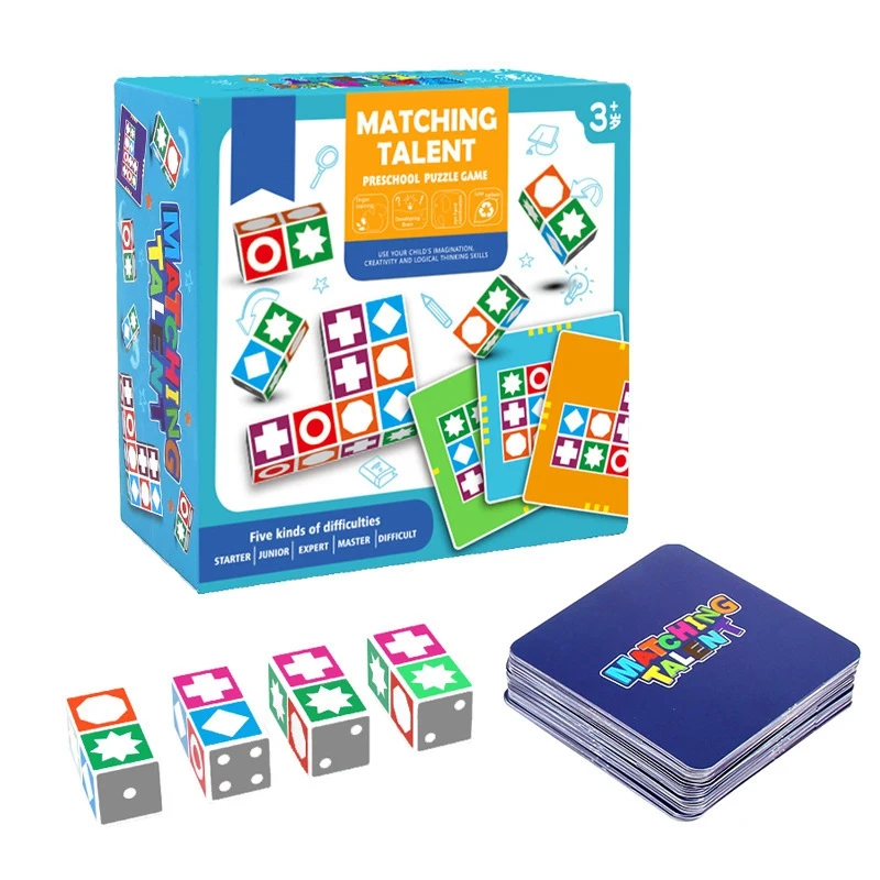 

Children's Puzzle Game Match Talent Kindergarten Preschool Early Education Card Enlightenment Educational Toys for Kids