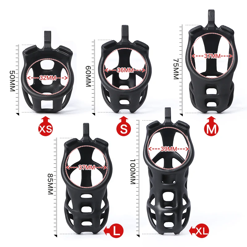 Mamba 3D Printing Cock Cage Penis Sleeve Plastic Lockable Male Chastity Device Rings Adult Games Sex Toys For Men - купить по