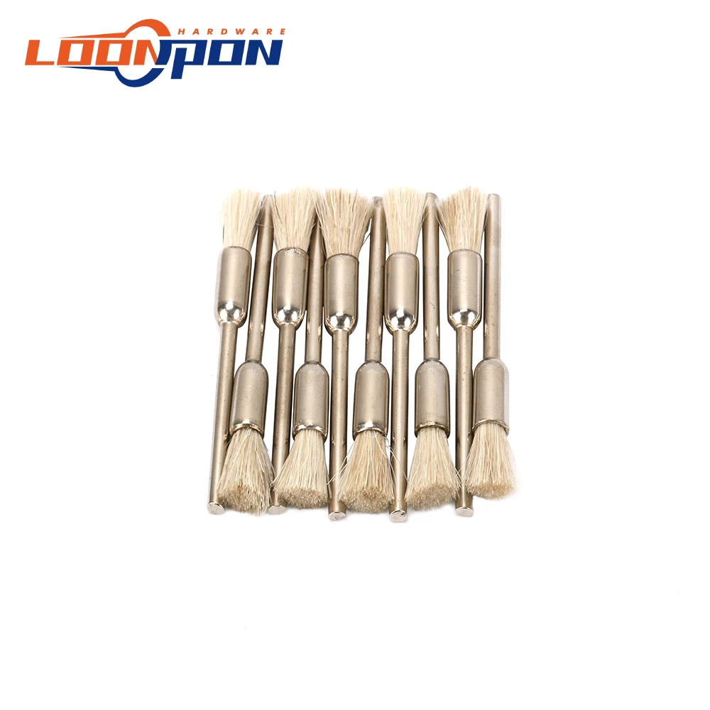 10 шт. 5 мм шлифовальная шерстяная щетка полировка буровые ротационные щетки 3