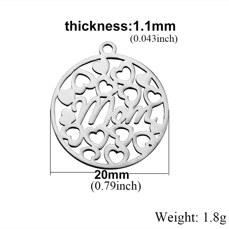 10 шт./лот ожерелье с подвеской в виде сердца из нержавеющей стали|Подвески| |