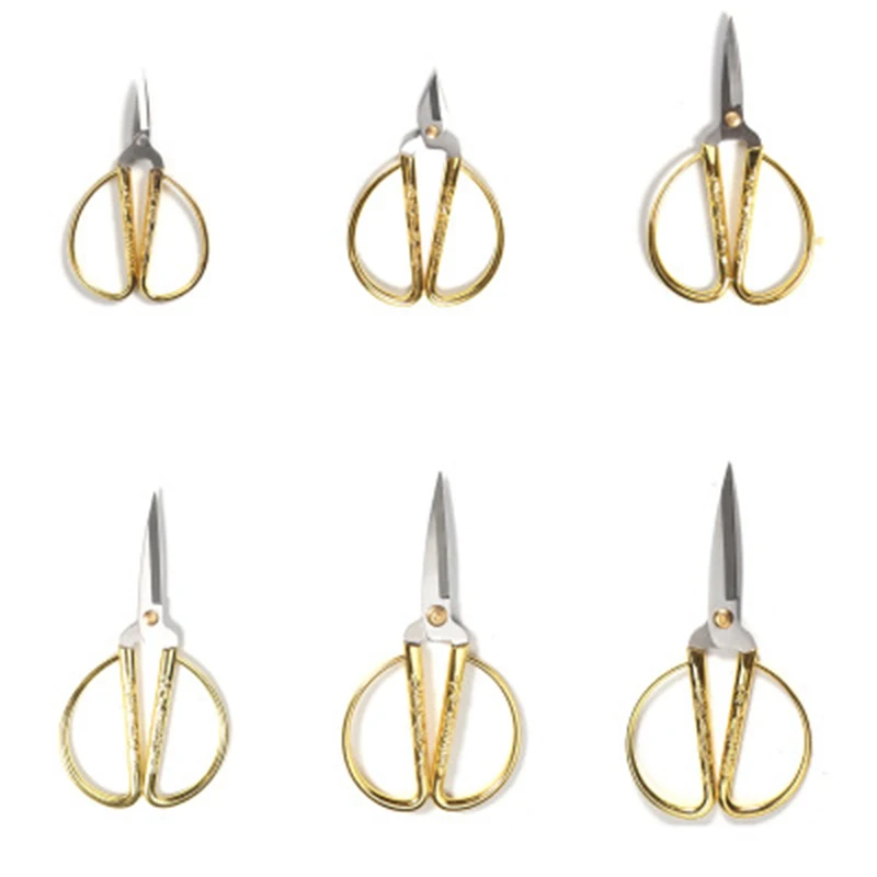 8 6/12 5 см профессиональные портновские золотые ножницы из нержавеющей стали