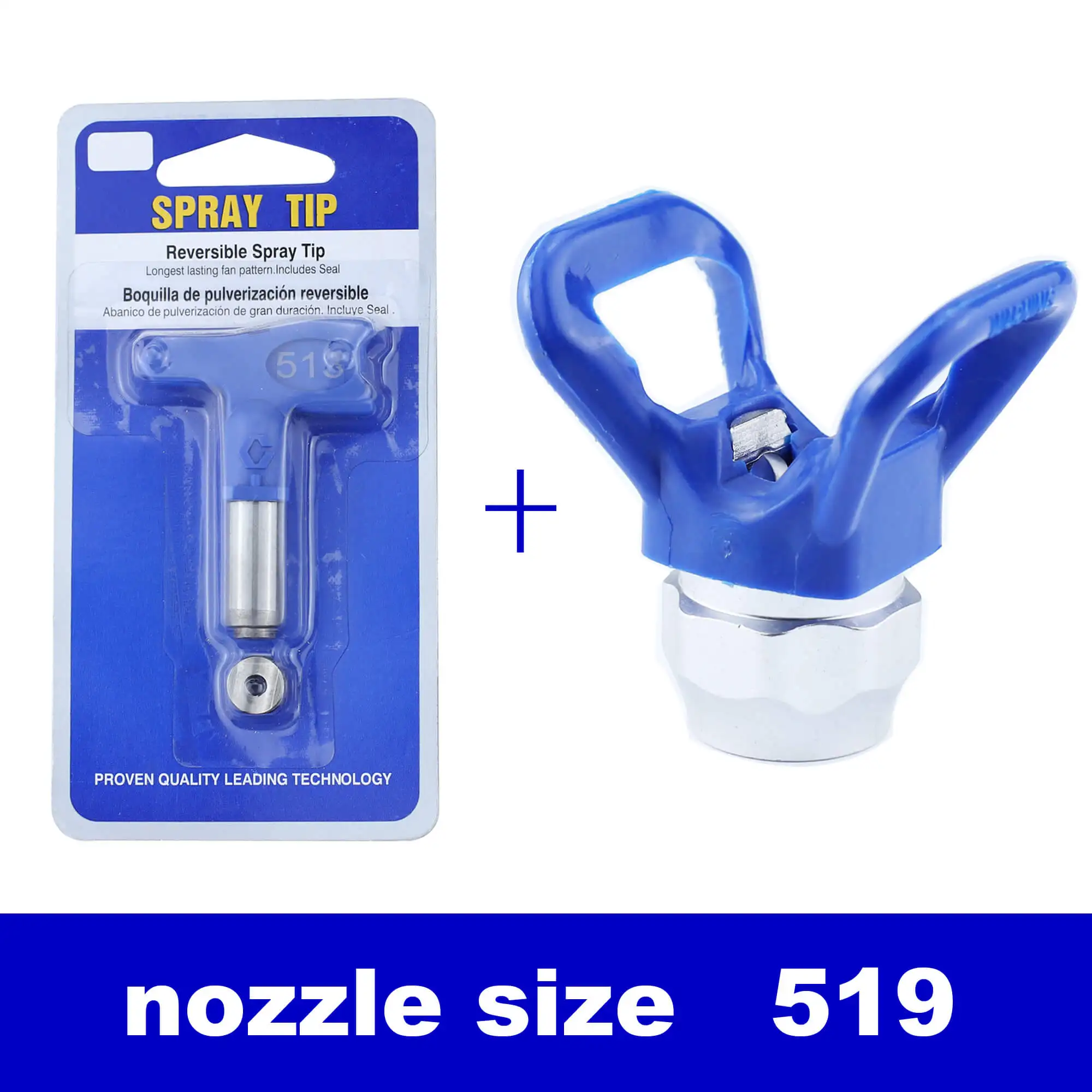 

246215 Airless spray gun tip nozzle 215/315/417/517/519/521/621 spray nozzle with tip nozzle guard base 7/8" thread