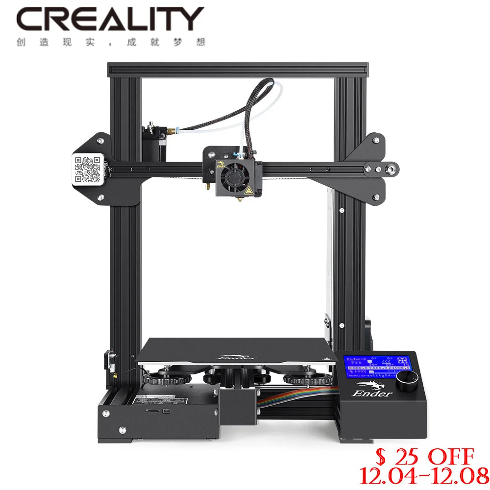 Creality Ender 3 Pro 3d принтер со съемной поверхностью сборки и UL сертифицированный источник питания 220x220x250 мм DIY бытовой