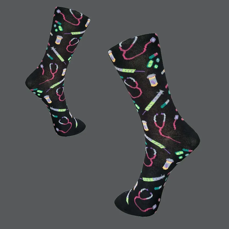 Медицинские носки мужские лекарственный флакон шприц мужской носок стетоскоп