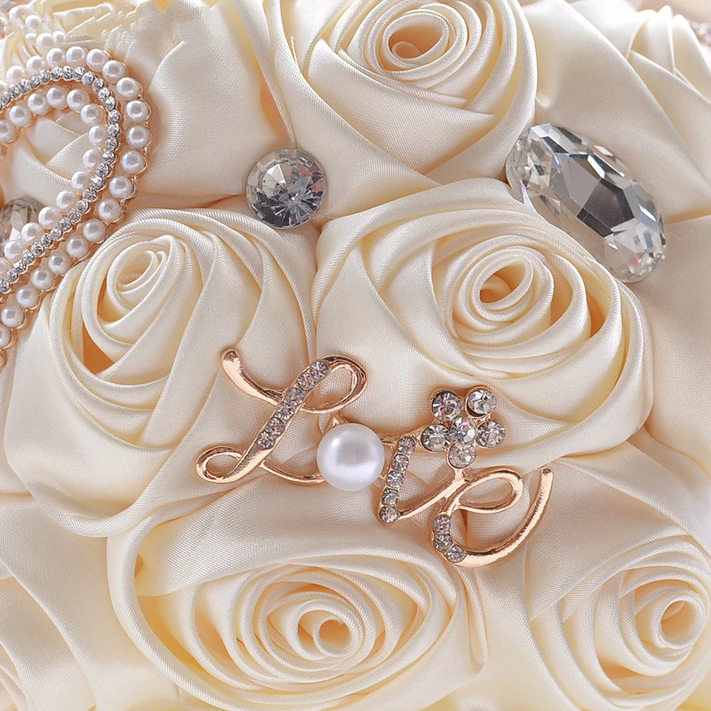 16 цветов Великолепные Свадебные цветы букеты Искусственные для свадебного