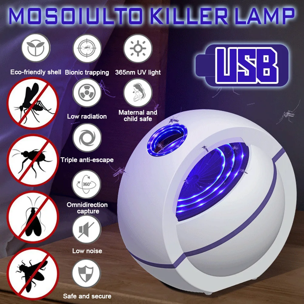 

Photocatalytic Mosquito Repellent Trap Light Night Home LED Bug Zapper Bedroom Insect Trap Radiationless No Noise Insect Trap