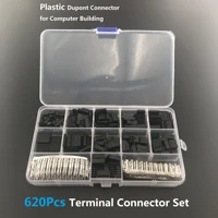 620pcs 2 54mm pitch jst sm 1 2 3 4 5 6 pin housing connector dupont male female crimp pins adaptor assortment kit