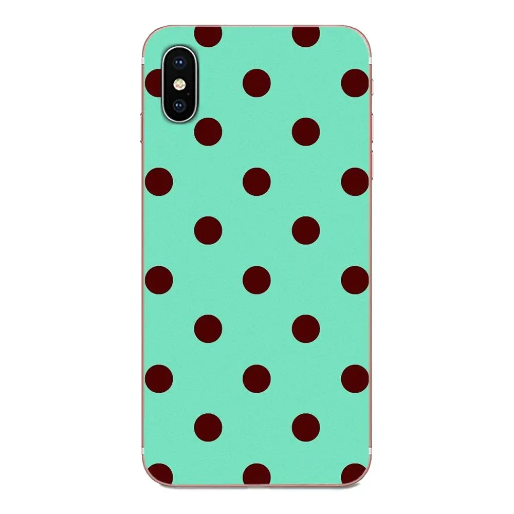 Черно белый милый в горошек для Apple iPhone 4 4S 5 5C 5S SE 6 6S 7 8 11 Plus Pro X XS Max XR мягкий чехол из