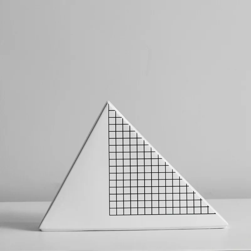 

Nordic Large Geometric Ceramic Vase Creative Luxury Art Vase Decoration Sample Room Living Room Flower Arrangement Decoration