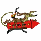 13 см x 8,8 см мультяшная Автомобильная наклейка для Wile E мощный Койот ACME ракета виниловая наклейка аниме автостайлинг водонепроницаемые аксессуары