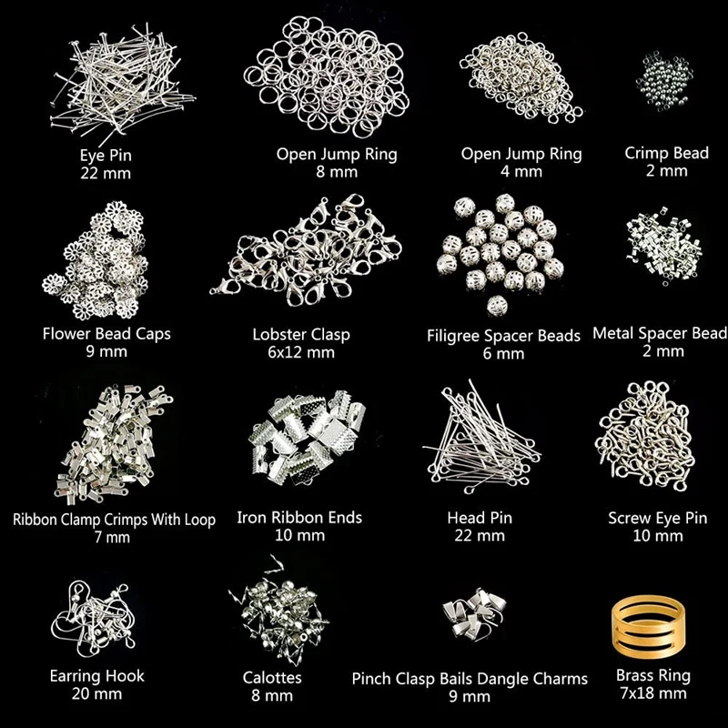 

Jewelry Making Repair Supplies Kit Jewelry Findings Starter Kit Jewelry Beading Making and Repair Tools Kit