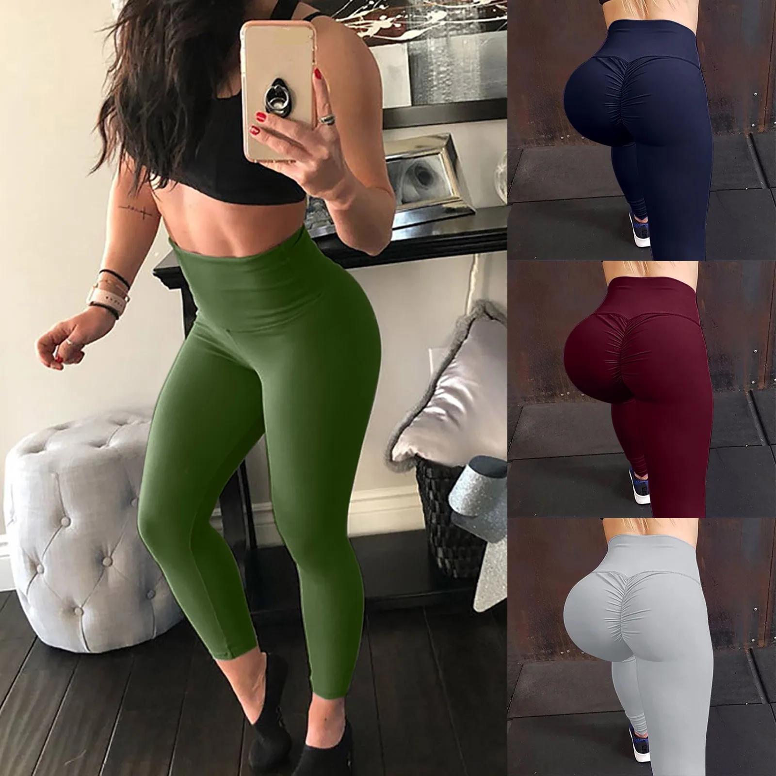

F# Women Workout Leggings Soild Fitness Sports Gym Running Athletic Leggings For Women High Waist Skinny Seamless Leggings