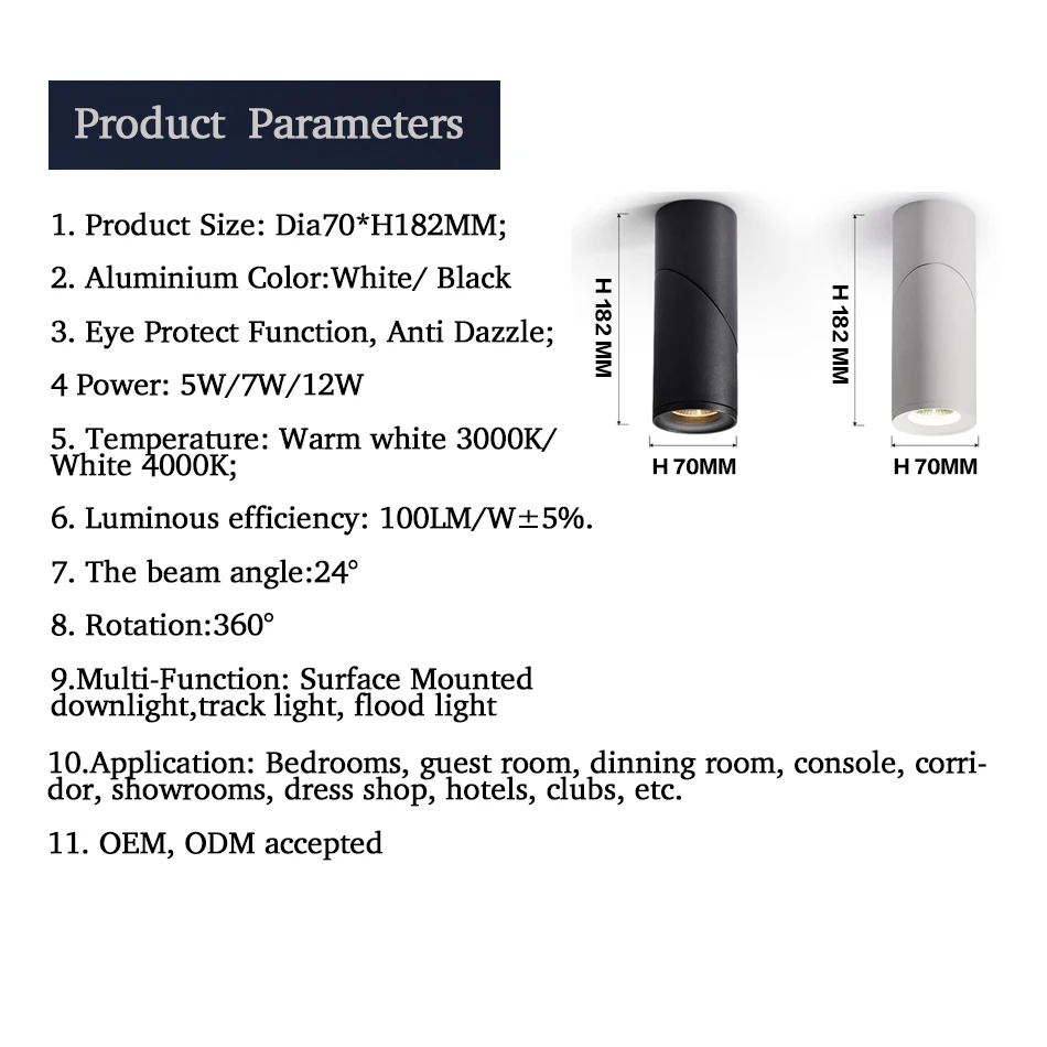 Светодиодный Трековый светильник 5 Вт 7 12 для гостиной фон стены магазина одежды