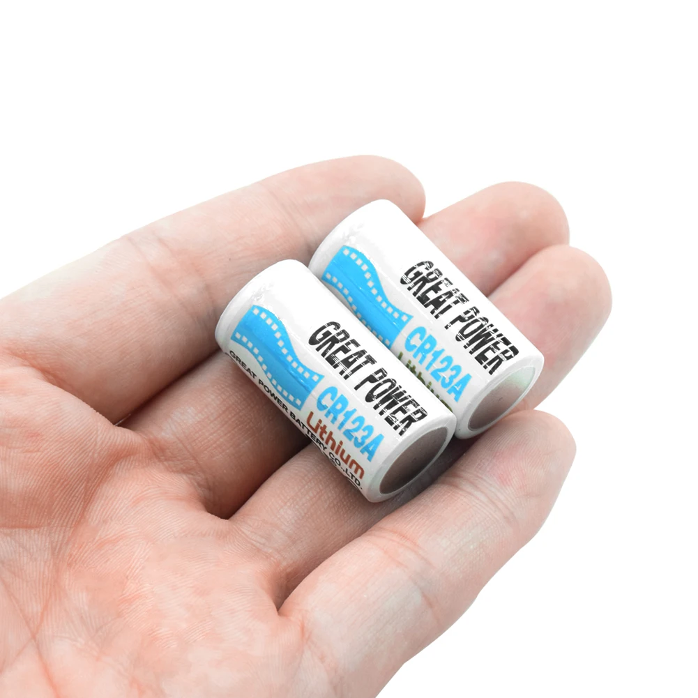 2 шт. 3 в 1300 мАч CR123A K123A CR17345 LiMnO2 батареи для детектора дыма фото камеры видеокамеры