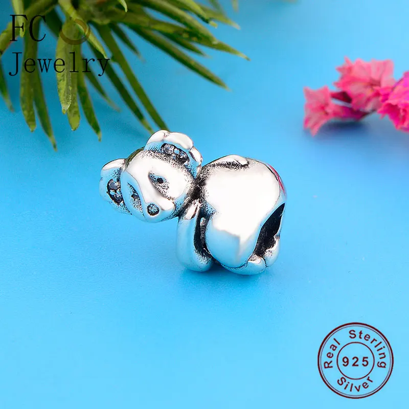 FC ювелирные изделия подходят оригинальный бренд шармы браслет 100% Серебро 925