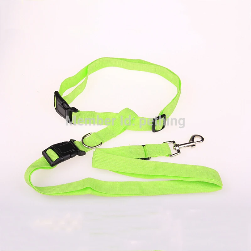 Поводок для собак нейлоновый спортивный поводок прогулок и бега цвет зеленый