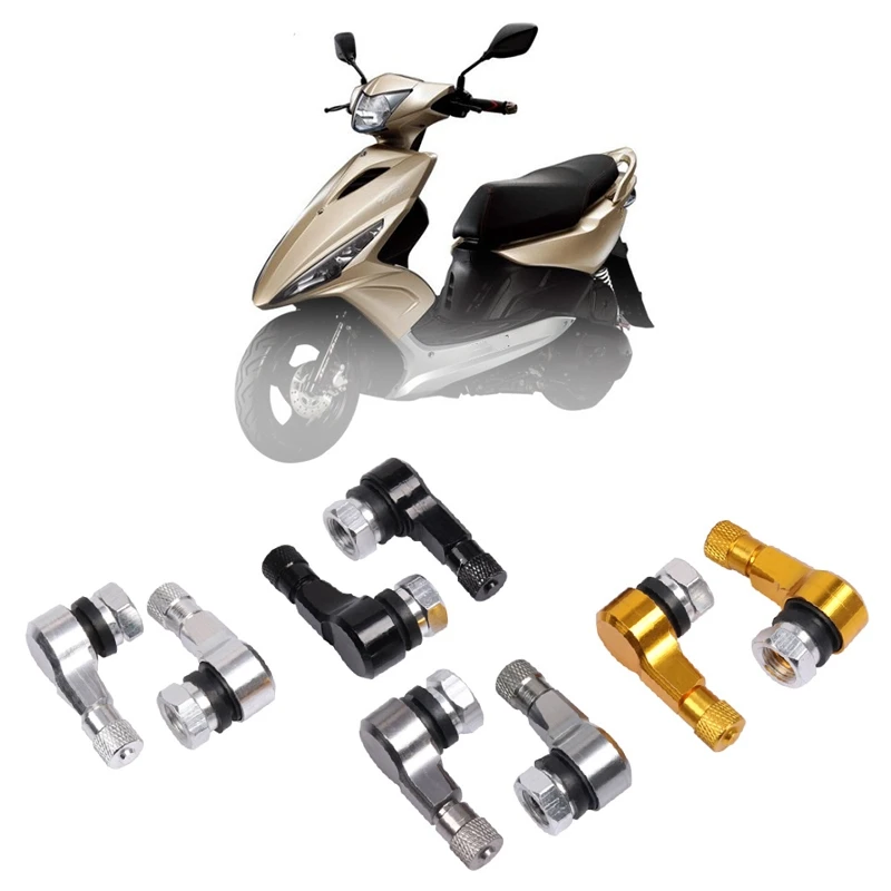 2 шт. бескамерные штоки клапана из алюминиевого сплава под углом 90 градусов |