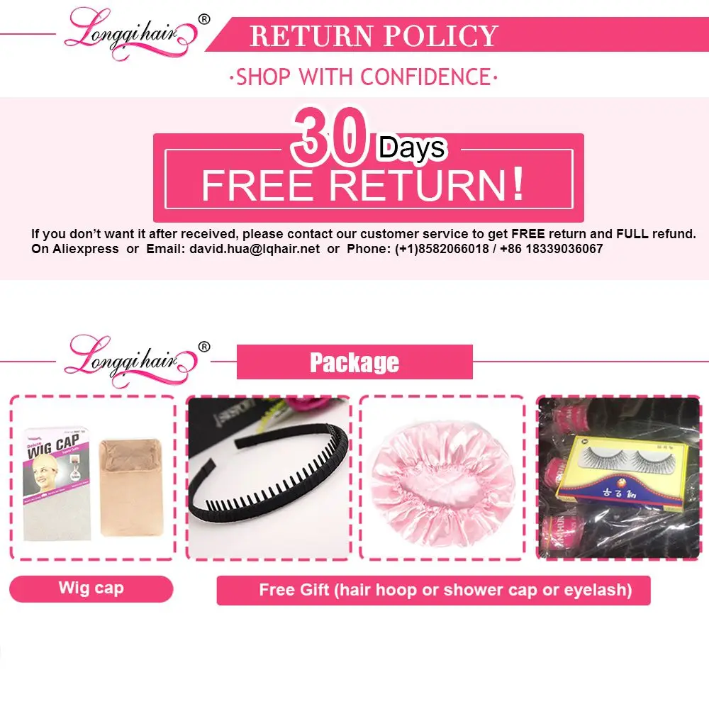 Longqi бразильские волнистые пучки с закрытием Remy человеческие волосы натуральный