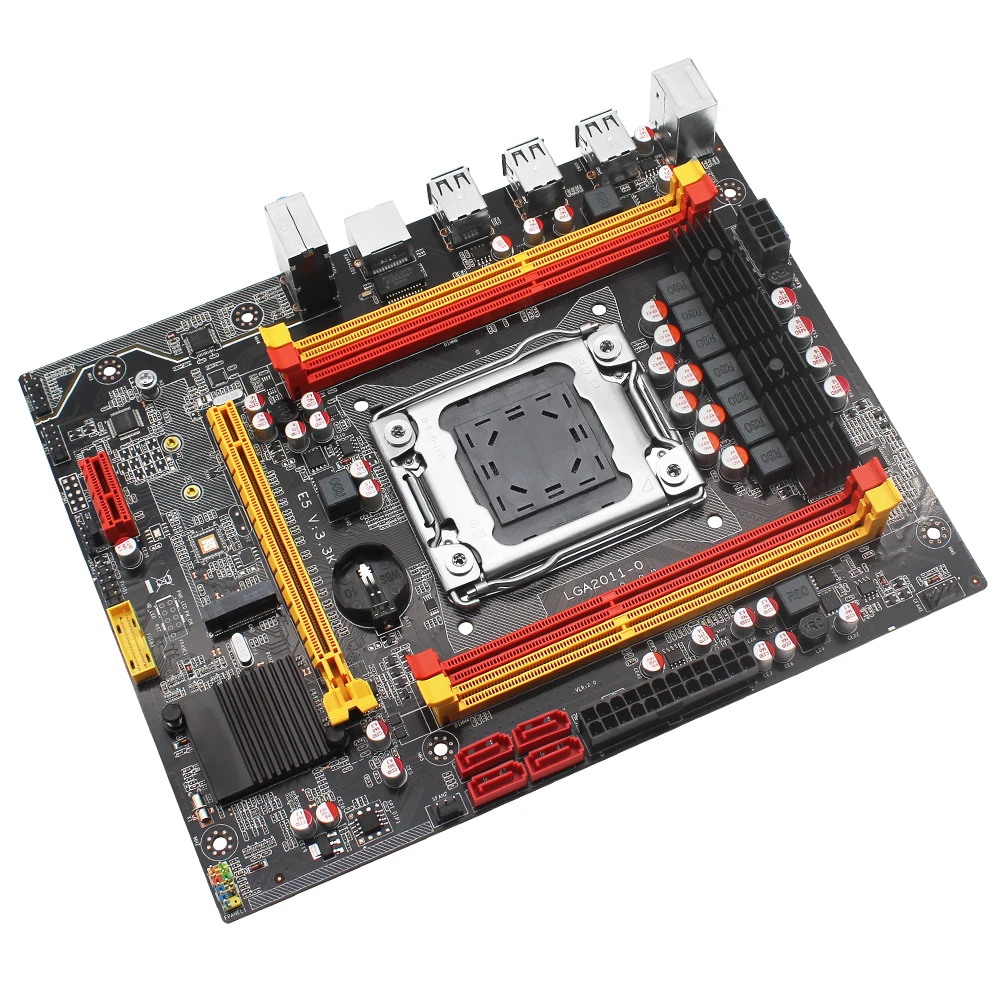 x79 desktop motherboard lga 2011 support intel xeon e5 v1v2 processor ddr3 ecc ram memory nvme m 2 sata3 0 e5 v3 3 free global shipping