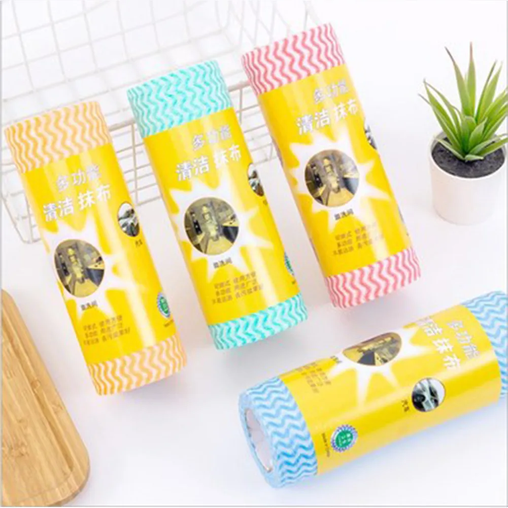

Disposable Lazy Washable Dishcloth Kitchen Nonwoven Fabric Not Easy To Touch Oil Household Lint-Free Non-Woven Fabric