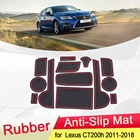 Для Lexus CT200h Lexus CT 200h 2011  2018 резиновый противоскользящий коврик для двери, паз, подстаканник, слот для ворот, подставка для салона автомобиля, аксессуары