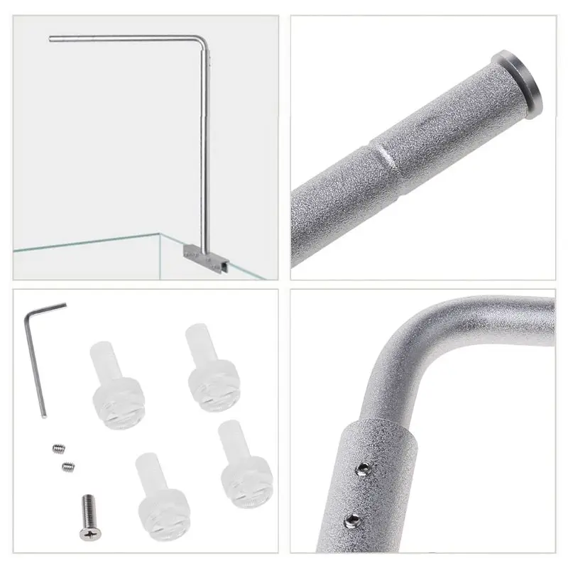 

Universal Aluminium Alloy Aquarium Fish Tank Light Hanging Stand Support Hanger