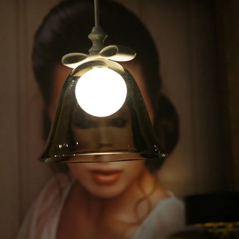 

Dutch Moooi Bell Living Room Light Study Bedroom Single Head Bell Light Bow Chandelier High End Designer Chandelier Nordic Lamp