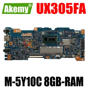 akemy ux305fa laptop motherboard for asus zenbook ux305fa original mainboard 8gb ram m 5y10c cpu free global shipping