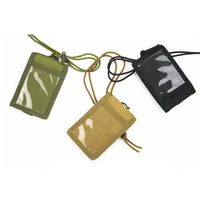 molle hunting id holder tactical pouch file folder organizer bag military nylon chest hanging molle card holder in card