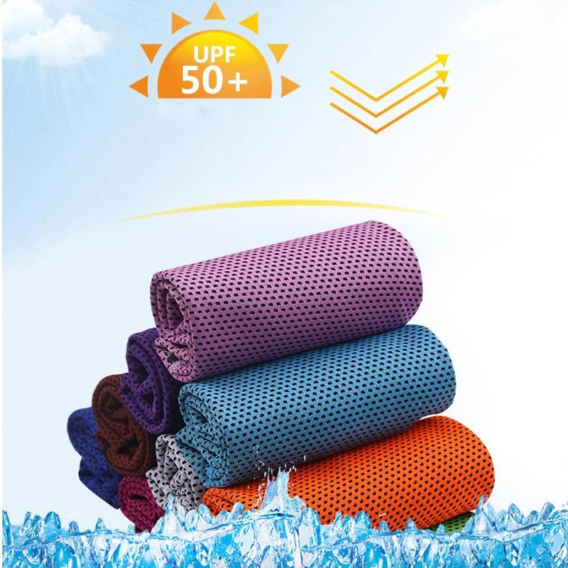 

Microfiber Sport Towel Rapid Cooling Ice Towel Quick-Dry Beach Towels Summer Enduring Instant Chill Towels for Fitness Yoga