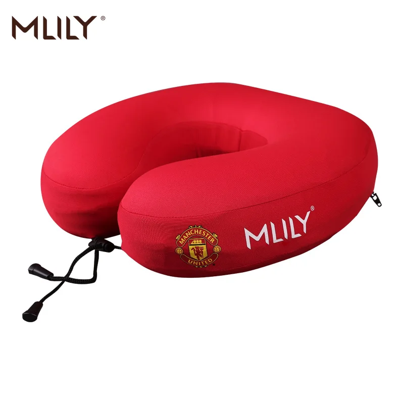 Mlily из пены с эффектом памяти подушка для путешествий шеи U Форма медленным