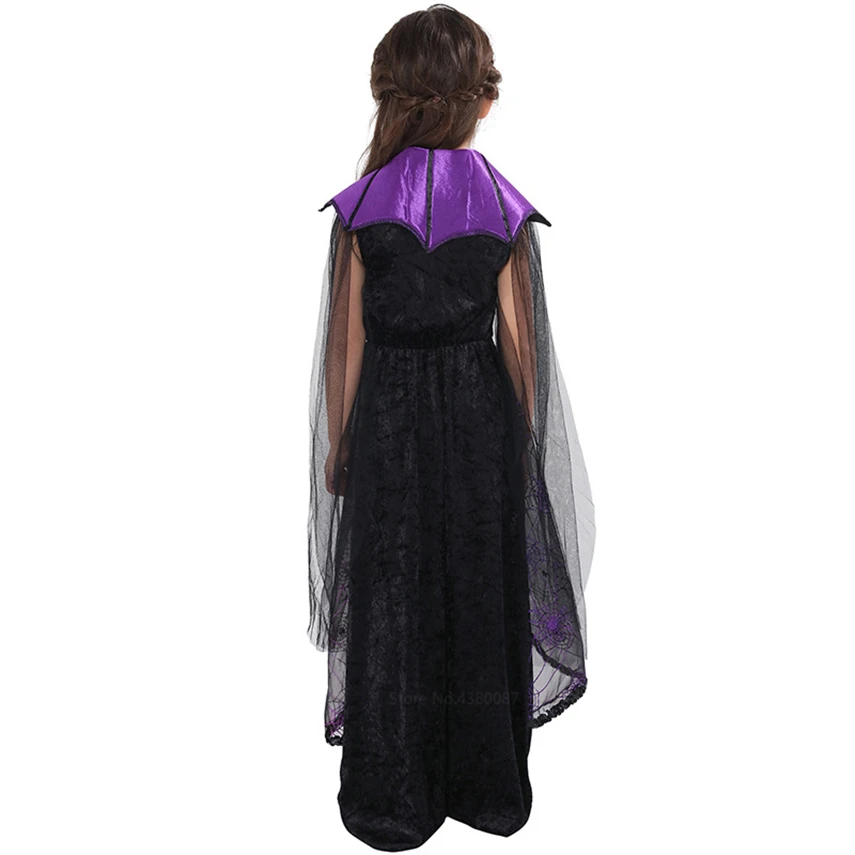 

New Halloween Costumes for Kids Girls Vampire Bat Demon Cosplay Festival Party Carnival Girl Performance Clothing