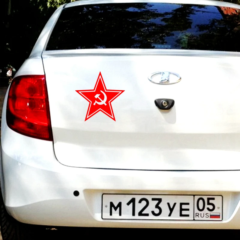 CS 906#15*15см наклейки на авто Звезда СССР водонепроницаемые машину наклейка для