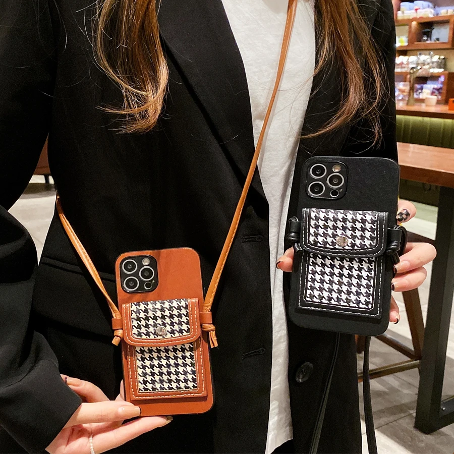 

Lanyard Leather Case For Samsung Galaxy S22 S21 S20 Plus FE Note 10 20 Ultra A50 A30S A70 A51 A32 A52 A72 A22 Wallet Phone Bag