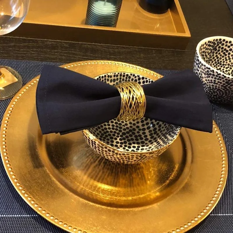 

12 Napkins Buckle Western Napkins Buckle Home Table Metal Napkin Ring Hotel Table Cloth Ring Table Decoration