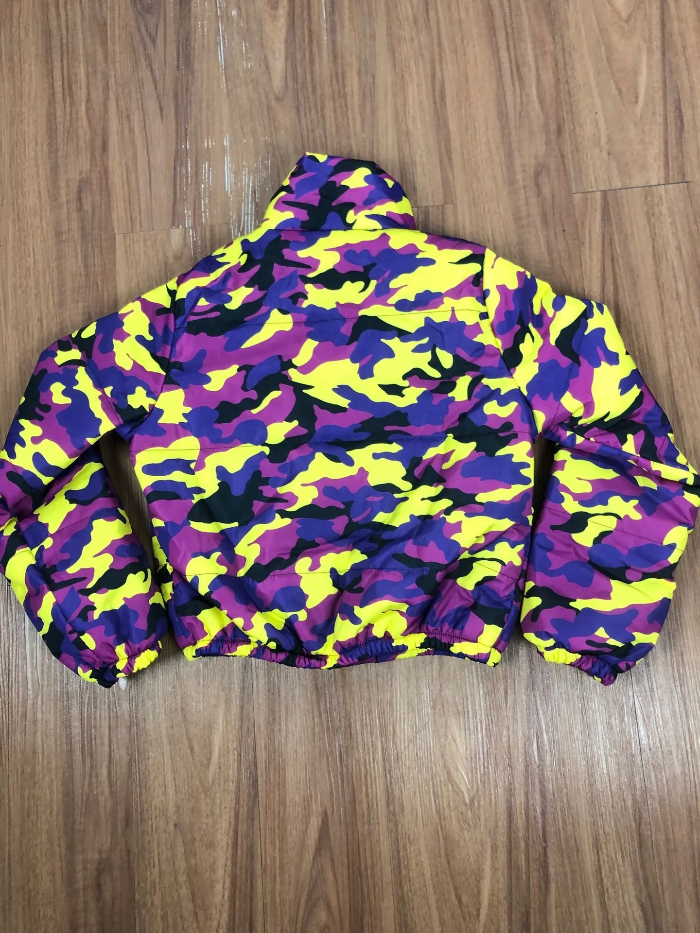 Winter 2021 Women's Camouflage Stand Collar Parkas Puffer Jacket Cotton Padded Bubble Coat Women's Parkas Winter Warm