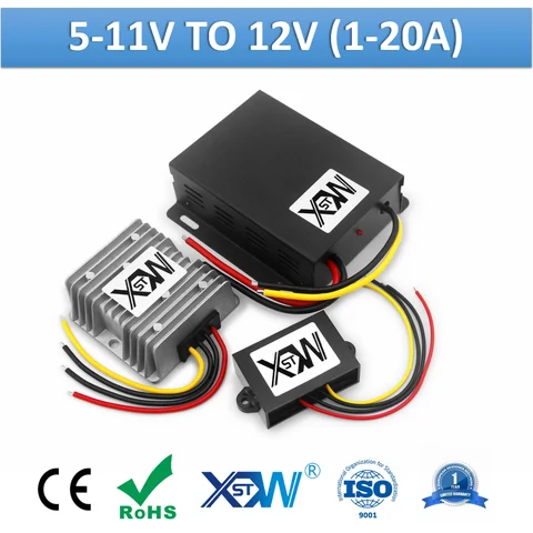 XWST XW-0511-12-12W Преобразователь постоянного тока 5-11В в 12В 1А-20А