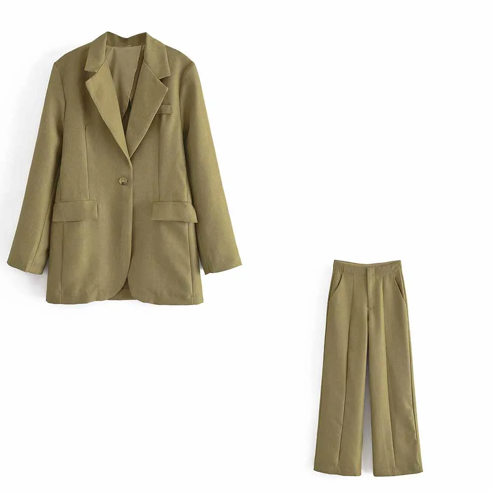 

Drape high waist wide-leg pants women 2021 summer casual Korean style loose and thin straight suit trousers