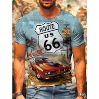 summer short sleeved t shirt 66 european and american style 3d t shirt breathable top o neck t shirt male large size shirt