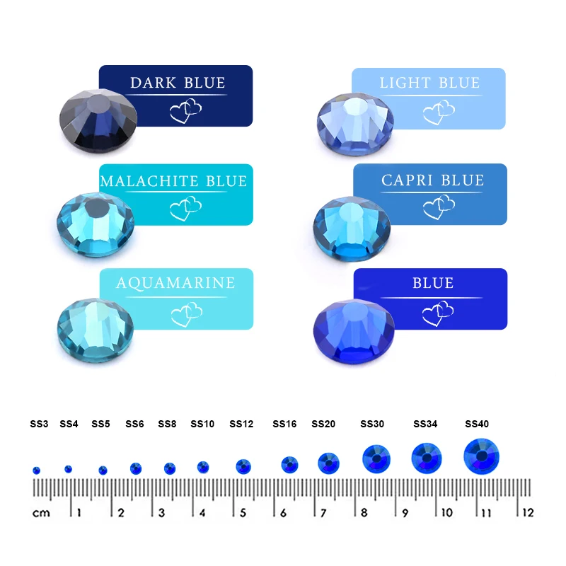 SS4 SS34 Монтана с украшением в виде кристаллов Стразы задней поверхностью для