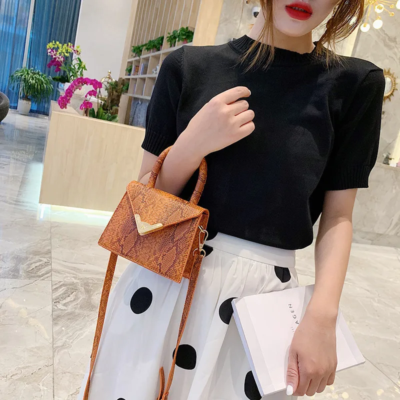 Винтажная мини сумка NIGEDU для женщин роскошные дизайнерские сумки на плечо со