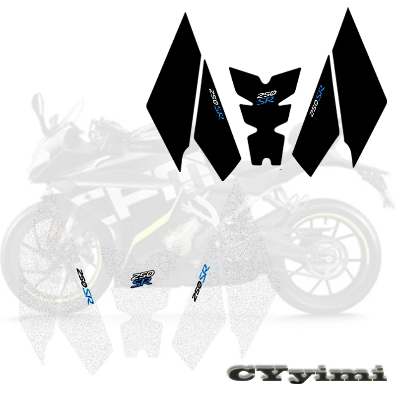 

FOR CFMOTO 250RS Motorcycle Tank Traction Pad Side Gas Knee Grip Protector Anti slip sticker