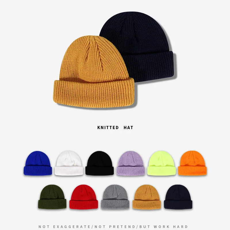 

HUISHI Knitted Beanies Hats Solid Color Bonnet Beanie For Women Men Fashion Casual Hat Caps 2021 Winter Autumn Warm Hip Hop Caps