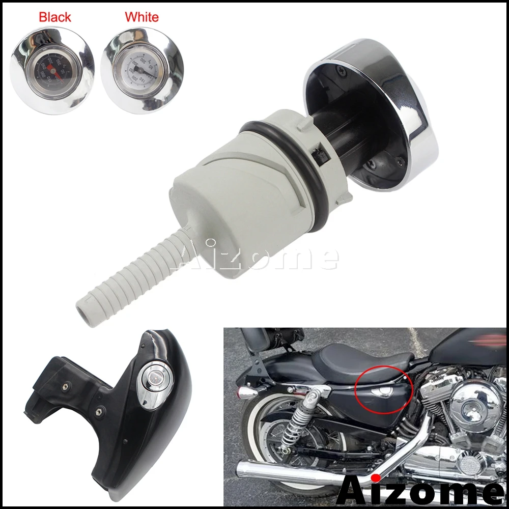 

Chrome Motorcycle Oil Temperature Dipstick For Harley 2004-2019 Sportster XL1200 XL883 48 72 Iron SuperLow Roadster Nightster