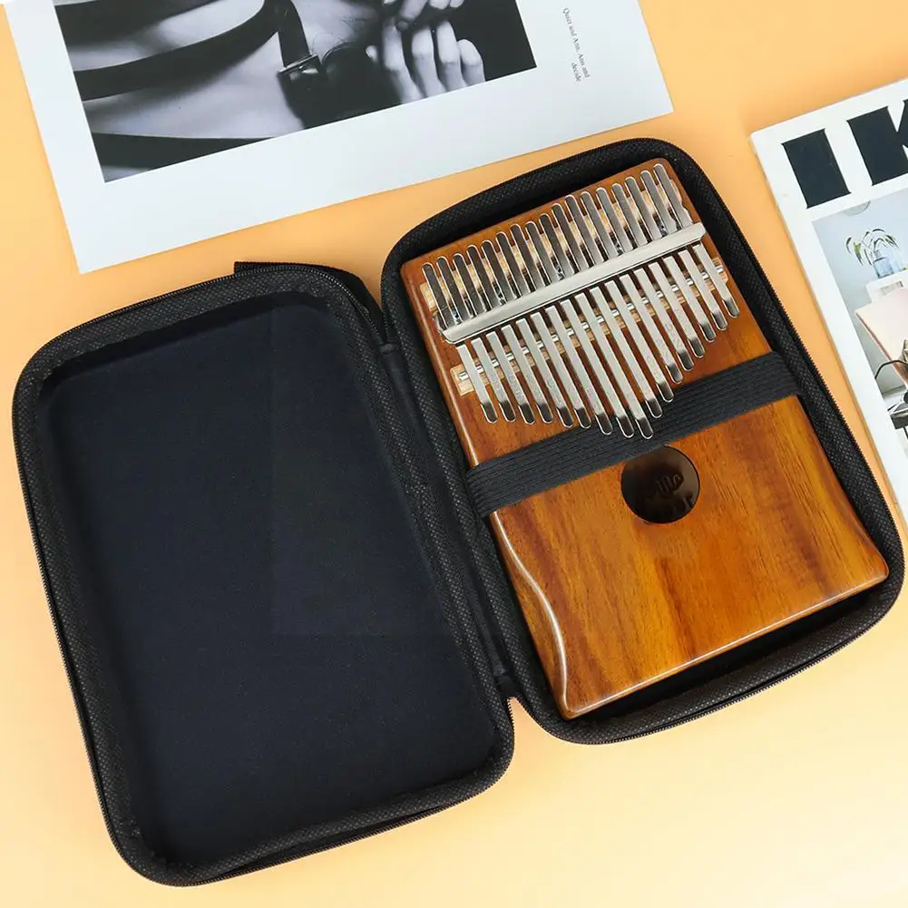 

10 17 21 Key EVA Storage Box Handbag with Zipper Portable Case Waterproof Black Thumb Color Piano B6M2