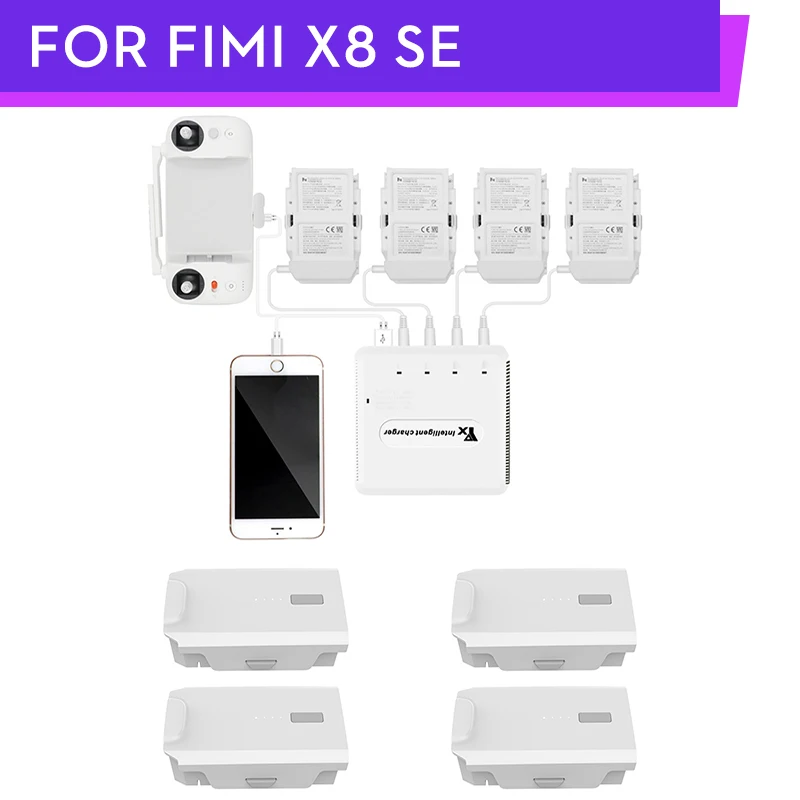En stock FIMI X8 SE/2020x8h Оригинал de la Bateria 11 4 V 4500 mah FPV con 3 ejes cardN K cаmara GPS RC Дрон