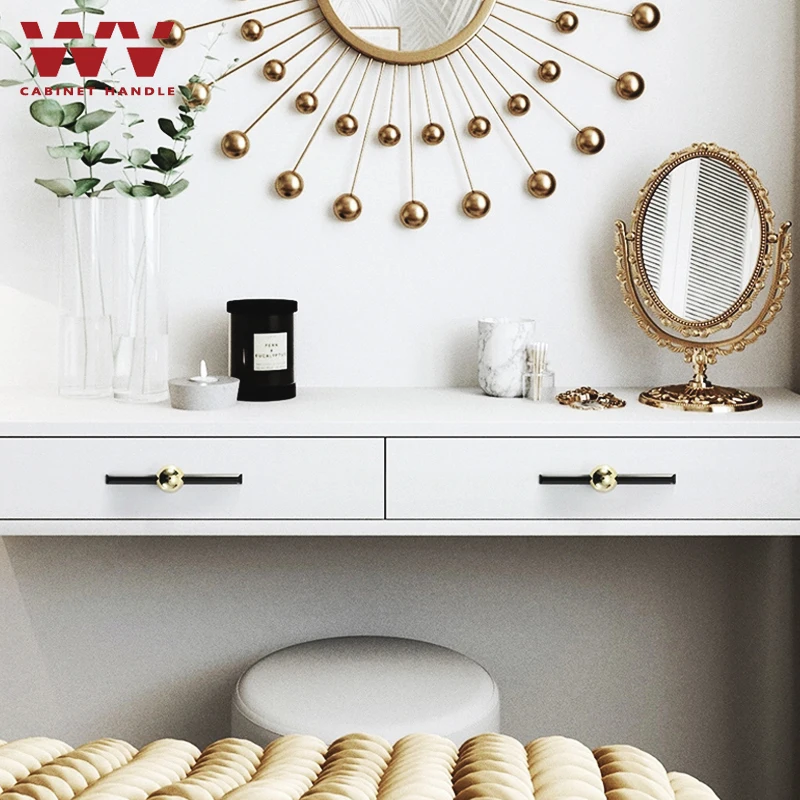 Европейские ручки WV для кухонного шкафа ручка 192 мм из цинкового сплава черная