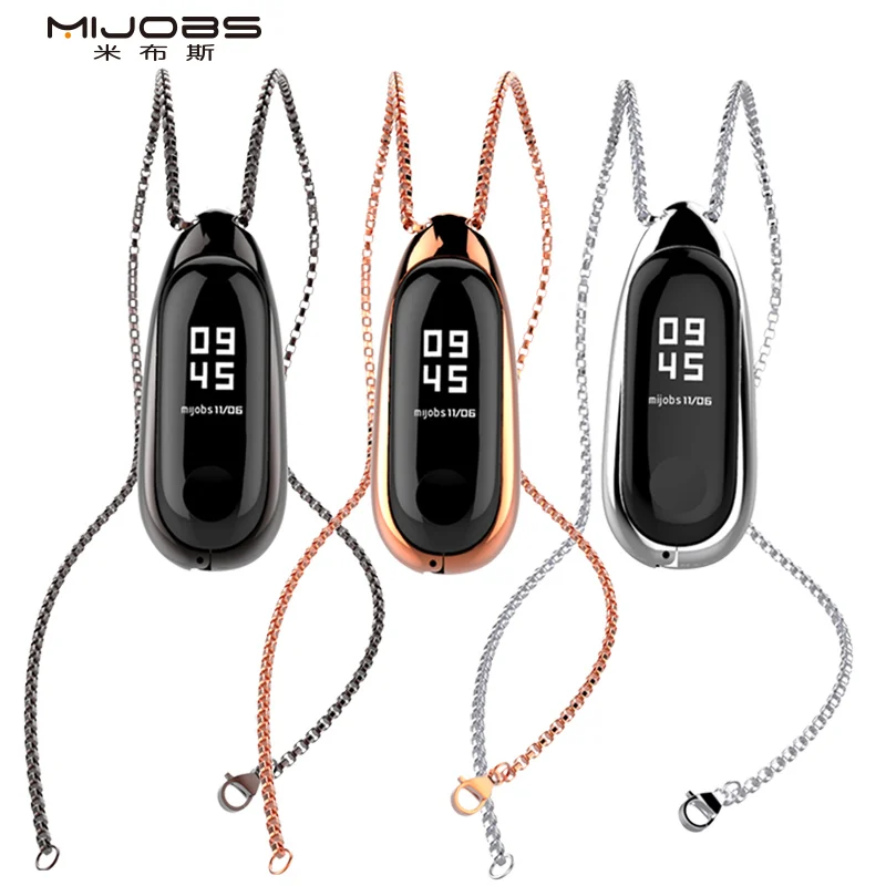 Mi Band 5 6 ремешок металлический ожерелье из нержавеющей стали для Xiaomi изгиб band5