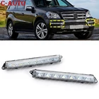 Левая и правая светодиодный ние светодиодные дневные ходовые Противотуманные фары для Mercedes Benz X164 GL320 GL350 GL450 GL550 ML63 AMG X166 2007-2013